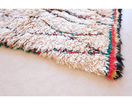 Zuiver wollen Marokkaans Berber-tapijt 95 x 205 cm