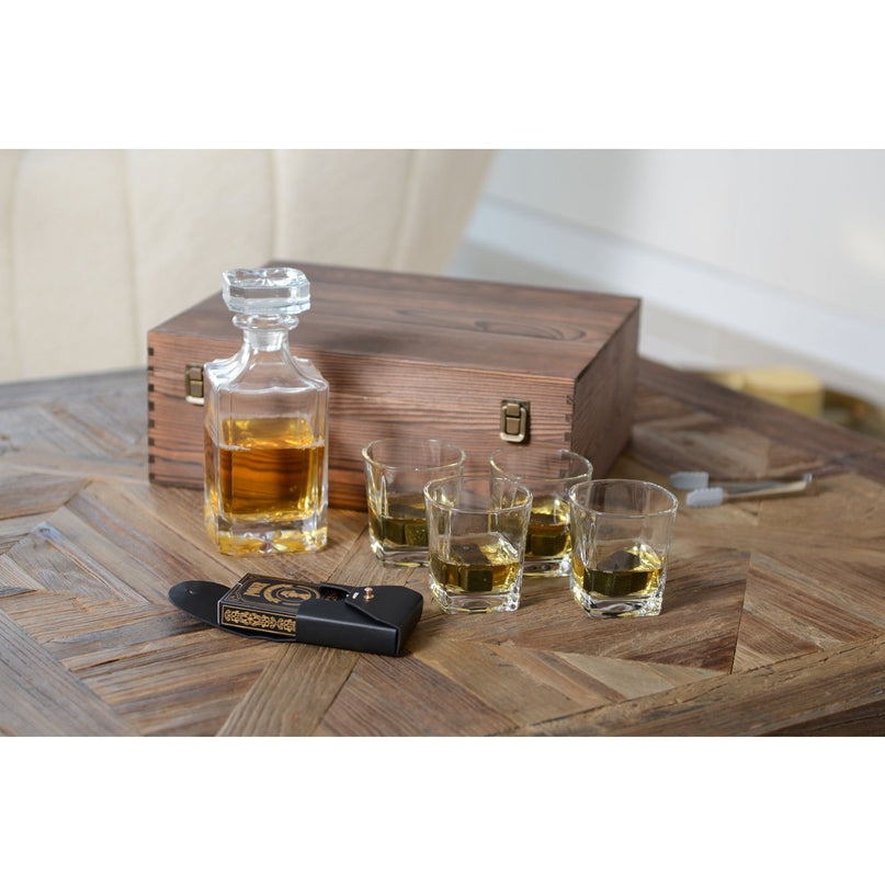 Pokerspel in zwarte imitatie Leather Case 6x3x9cm