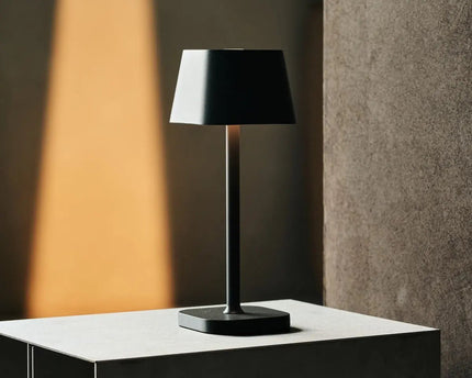Ava Stone Gray - Oplaadbare tafellamp | Stijlvol, draadloos lamp en dimbaar