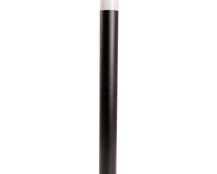 Buitenbasisbasis "Torcia" 80 cm hoog, gemaakt van metaal en plastic in zwart, E27