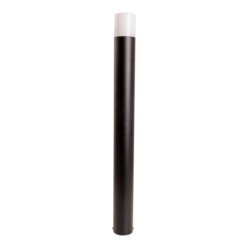 Buitenbasisbasis "Torcia" 80 cm hoog, gemaakt van metaal en plastic in zwart, E27