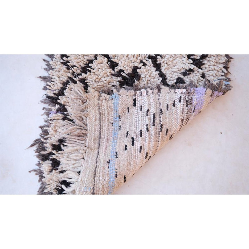 Zuiver wollen Marokkaans Berber halkleed 73 x 188 cm