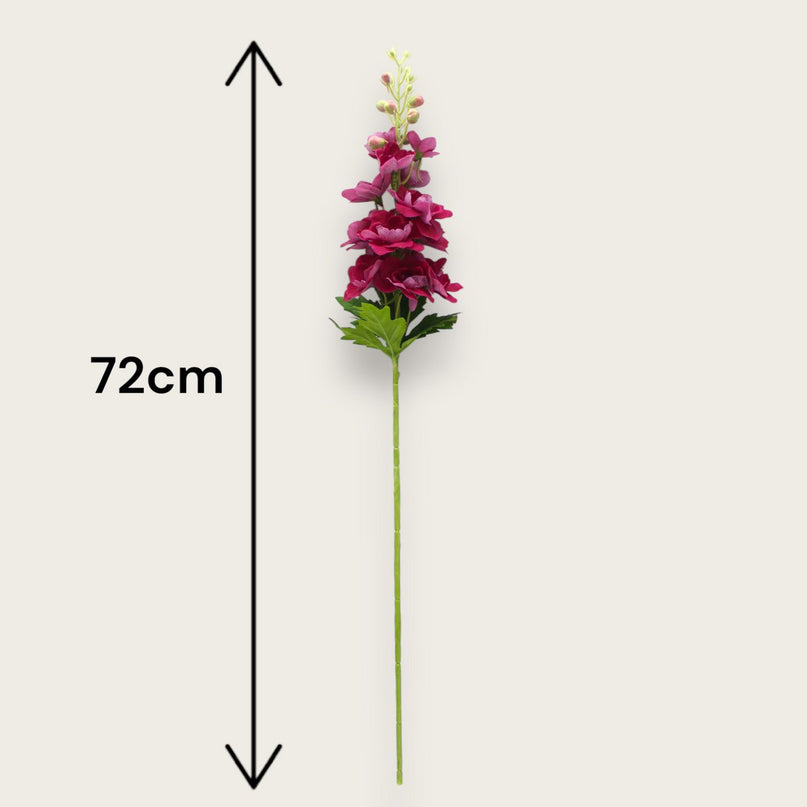 Ridderspoor | Zijden kunstbloem | Lengte 72cm  1pcs