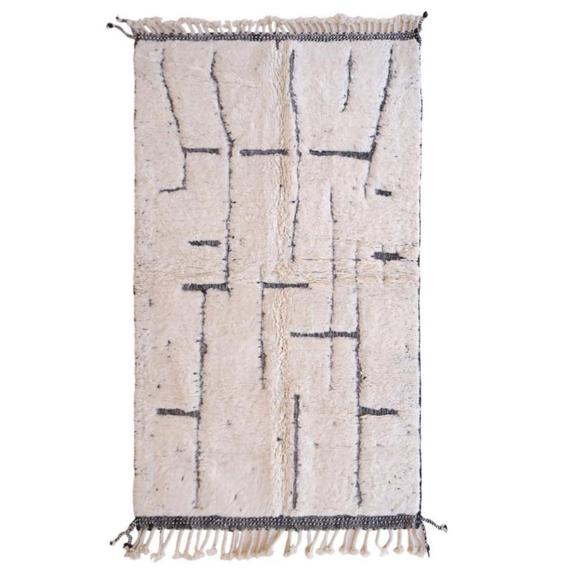 Zuiver wollen Marokkaans Berber-tapijt 152 x 244 cm