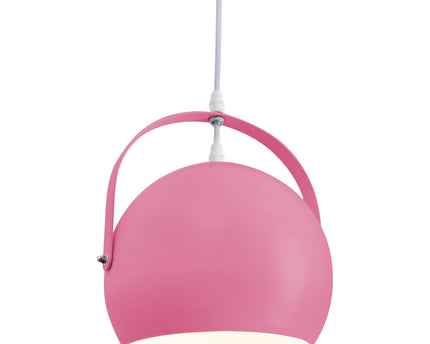 Hanger lamp "Colorado" roze Ø ca. 25 cm, metaal, E27 -aansluiting, verlichting voor woonkamer, eetkamer, kinderkamer