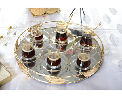 Gouden Filet Tea Cups - veel 6