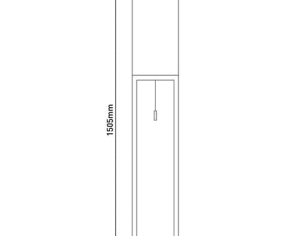 Staande lamp "Alfa", moderne vloerlamp gemaakt van metaal en textiel in chroom/donkergrijs, met E27 -aansluiting, 150,5 cm hoog, chique lamp voor gang, woonkamer en kantoor
