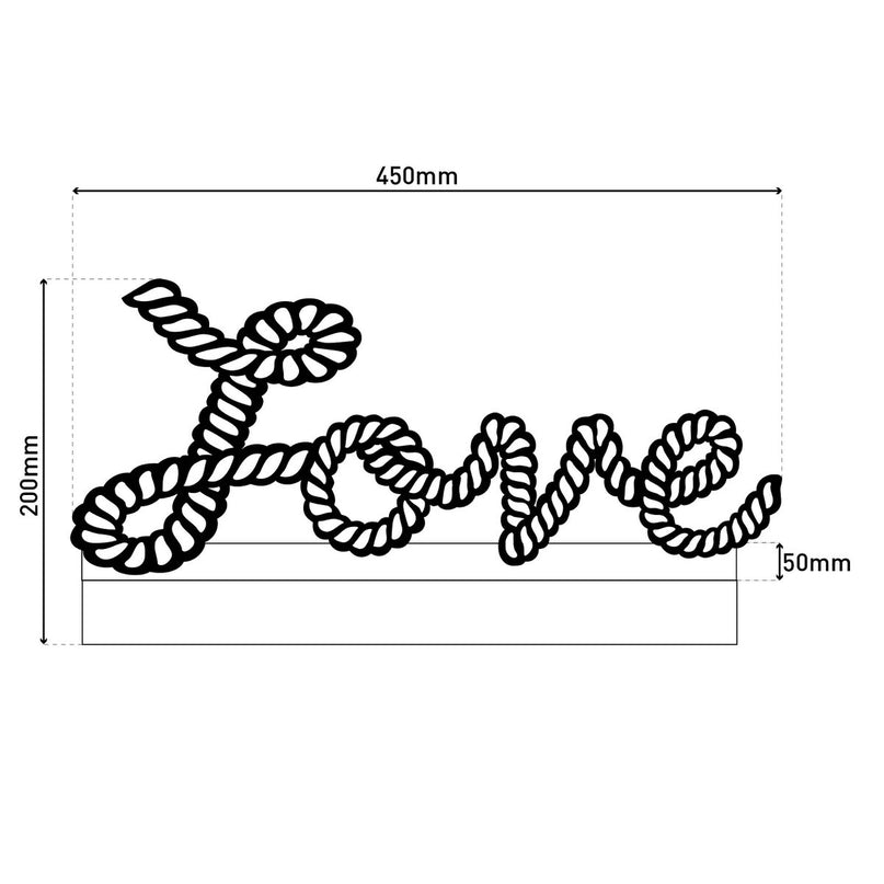 LED decoratieve tafellamp "Love" h: 20cm