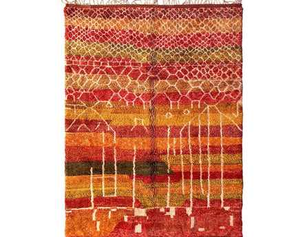 Zuiver wollen Marokkaans Berberkleed 217 x 302 cm