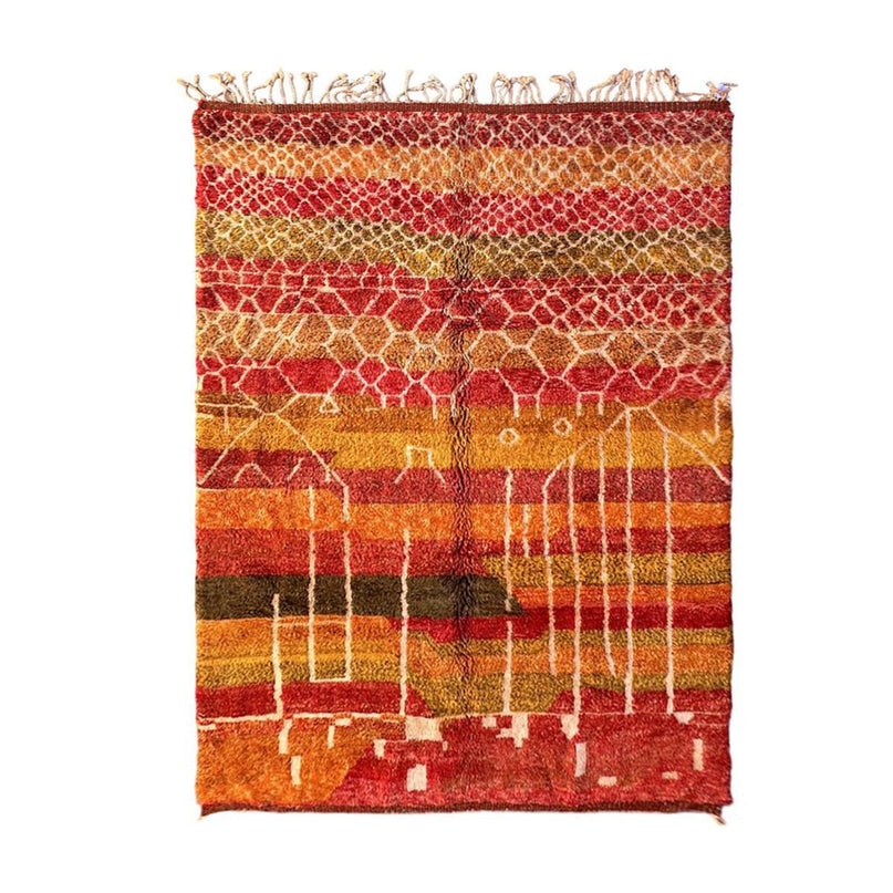 Zuiver wollen Marokkaans Berberkleed 217 x 302 cm
