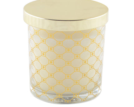 Gouden Musk -kaars met dekking 7,8x8,2 cm