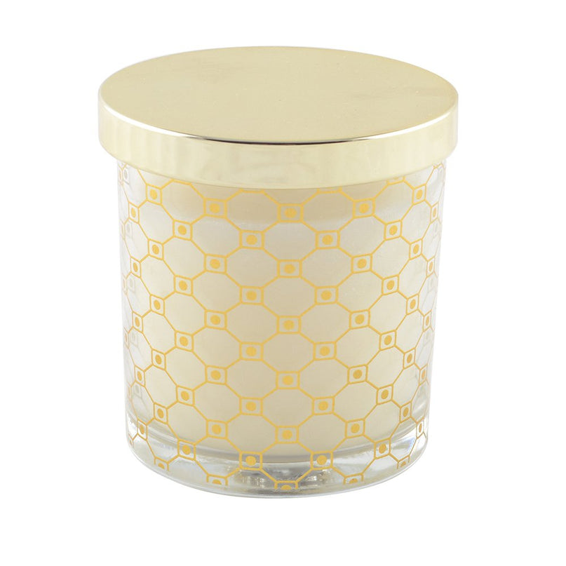Gouden Musk -kaars met dekking 7,8x8,2 cm