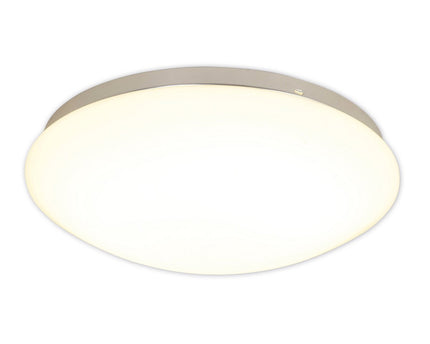 LED -plafondlamp gemaakt van metaal en glas in het wit, met stevig ingebouwde LED's Ø ca. 34 cm.