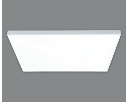 LED -paneel plafondlamp "Carente" zijlengte 45 cm, frameless, vele functies, gemaakt van metaal en plastic, witte, geïntegreerde LED's