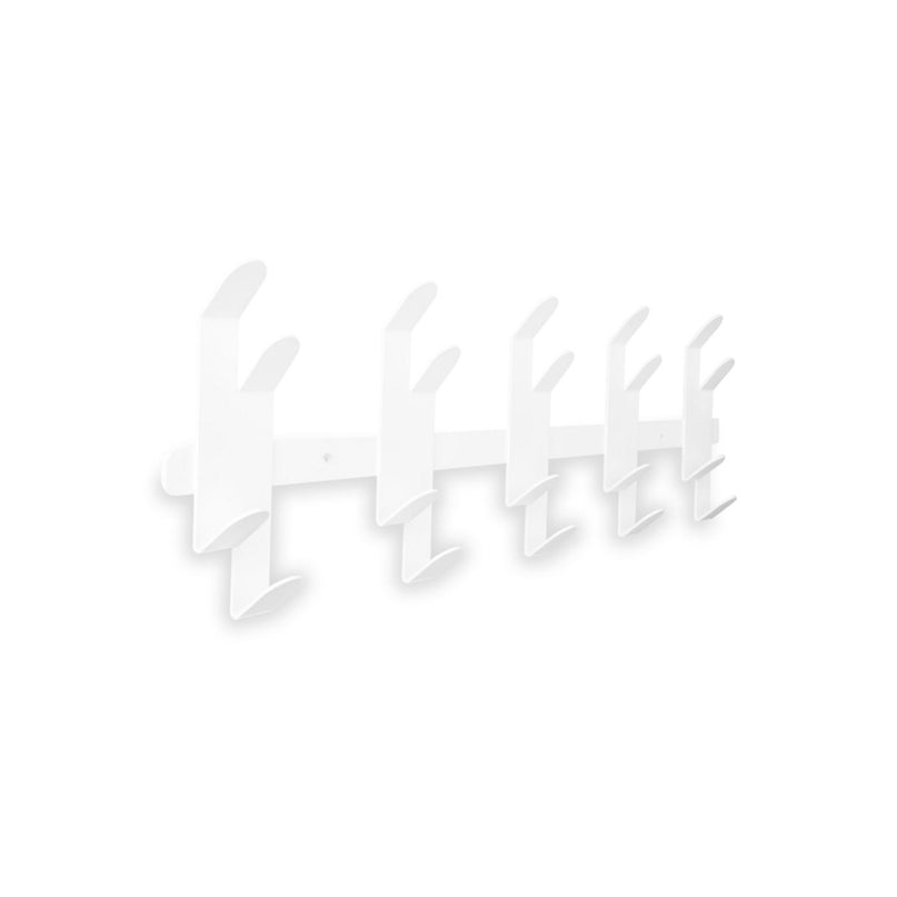 Gorillz Origami - Wandkapstok - 10 Dubbele - Kapstok Haken - Wit