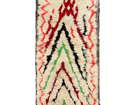 Zuiver wollen Marokkaans Berberkleed 80 x 150 cm