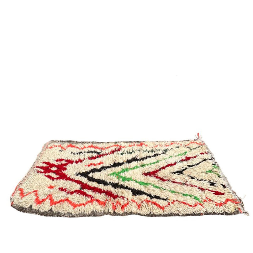 Zuiver wollen Marokkaans Berberkleed 80 x 150 cm