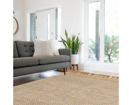 BUBBLES vloerkleed van jute en wol
