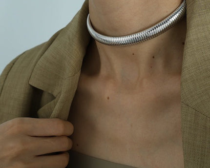 Dikke stretch designarmband en choker