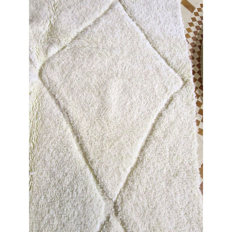Berber vloerkleed Beni Ouarain zuivere wol 105 x 205 cm