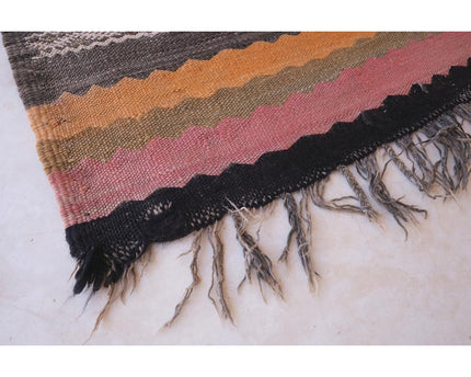 Zuiver wollen Marokkaans Kelim Berber tapijt 173 x 370 cm