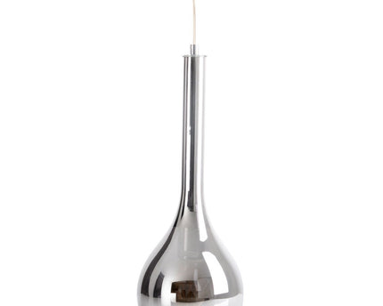 Hanger lamp "vaso", hintlamp gemaakt van metaal en rookglas in antraciet, E27 -aansluiting, voor eetkamer, woonkamer, hal of kantoor, met een Øvon 16 cm