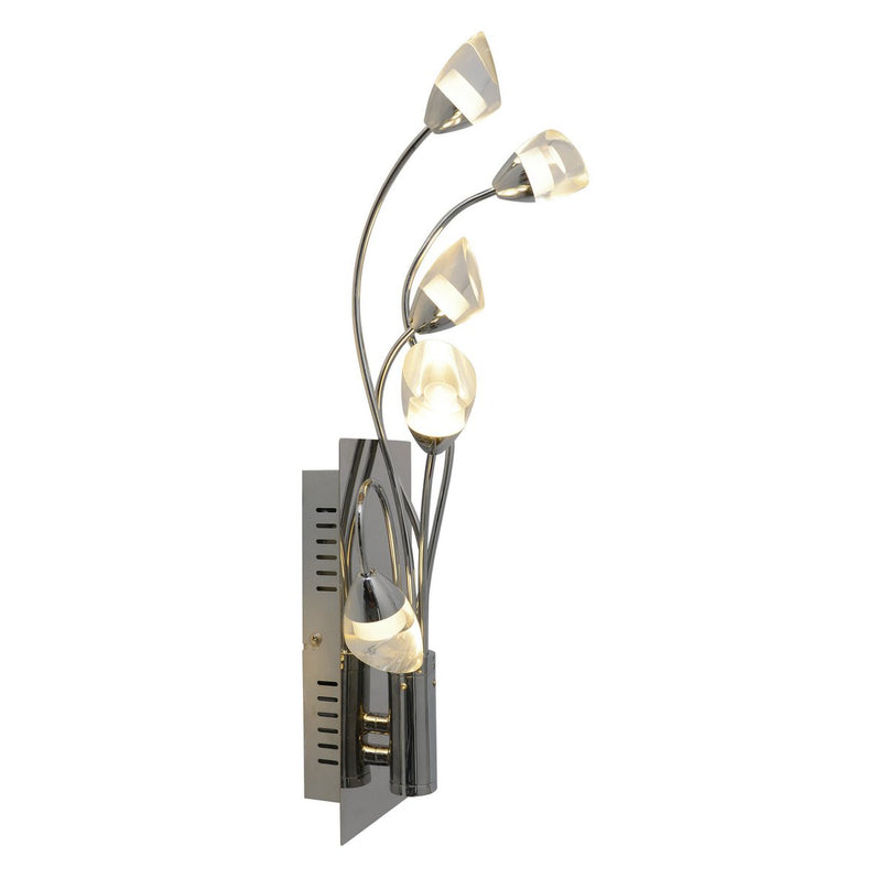 LED -wandlamp "Shinny" gemaakt van metaal en plastic in chroom met stevig gebouwd -in LED's, 50 cm