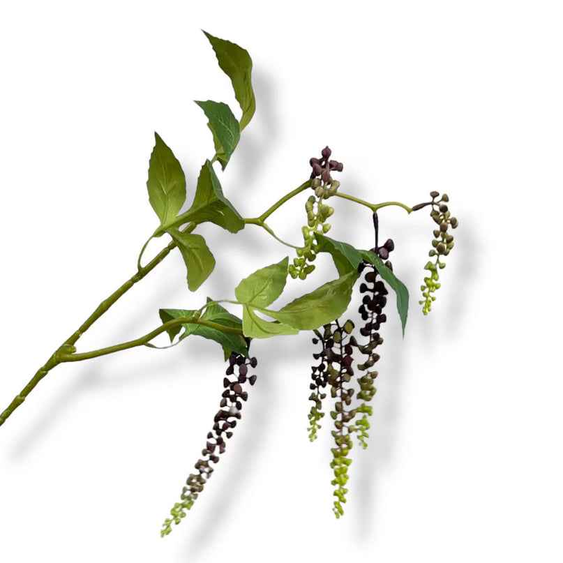 Phytolacca americana  deep purple -04 | Zijden kunstbloem | Lengte  65cm   1pcs