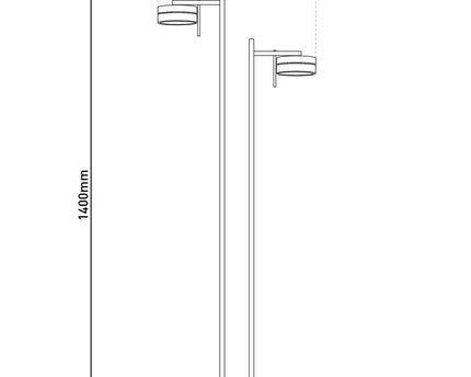 LED vloerlamp "Triberg"