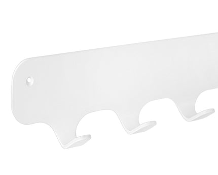 Gorillz Rounded Seven - Wandkapstok - 7 Kapstok Haken - Wit