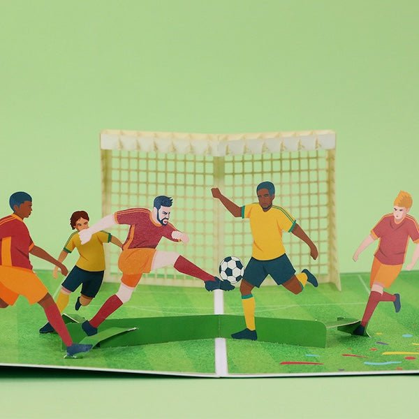 3D -kaart voor hem voor papa - voetbalontwerpkaart