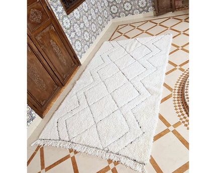 Berber vloerkleed Beni Ouarain zuivere wol 160 x 250 cm