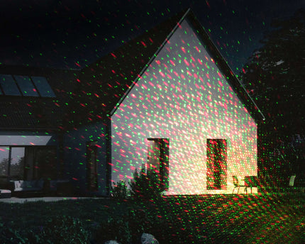 Laser buiten spion met projector, spies gemaakt van plastic, kleurrijk, met geïntegreerde LED, spotlight voor buiten