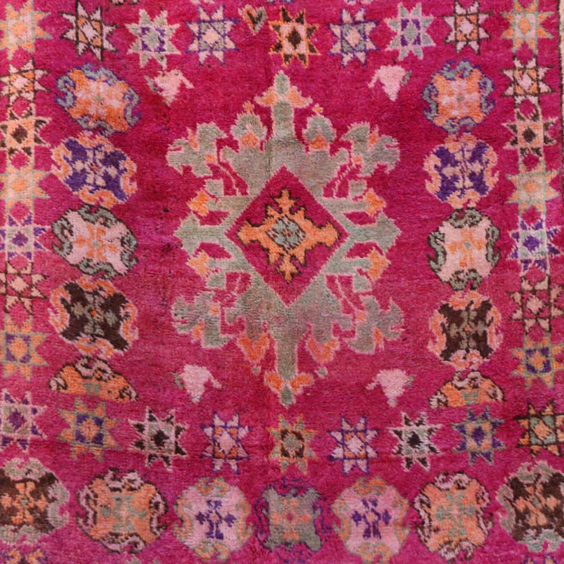 Zuiver wollen Marokkaans Berber-tapijt 202 x 424 cm