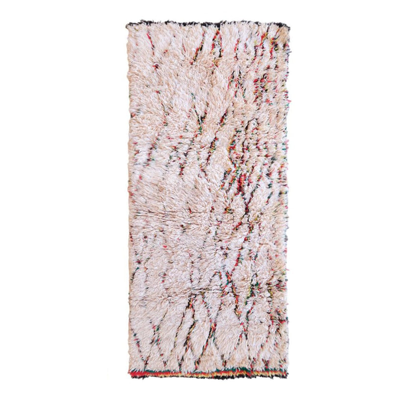Zuiver wollen Marokkaans Berber-tapijt 95 x 205 cm