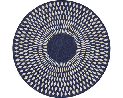 ILLUSION rond vloerkleed voor binnen en buiten