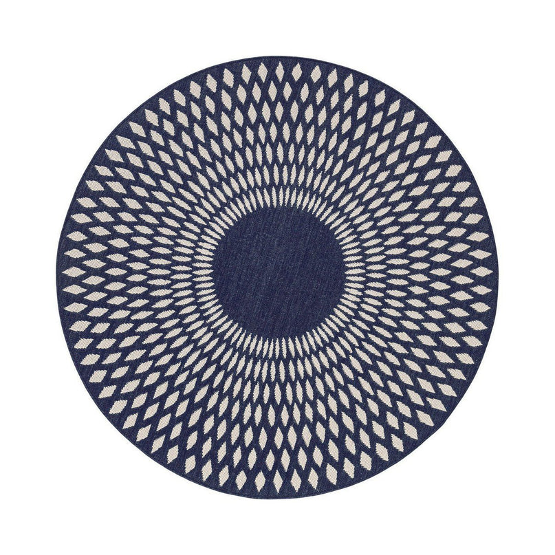 ILLUSION rond vloerkleed voor binnen en buiten