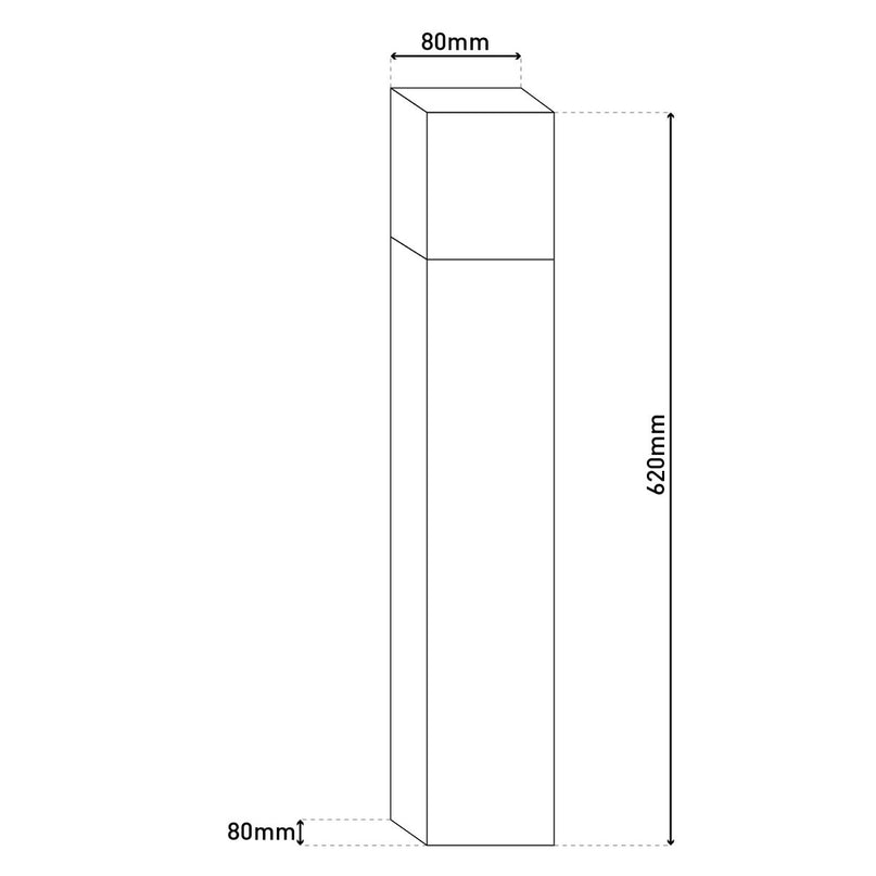 LED Outer Socket Light "Leah" gemaakt van metaal en plastic in stalen blanke, geïntegreerde LED, padlichten