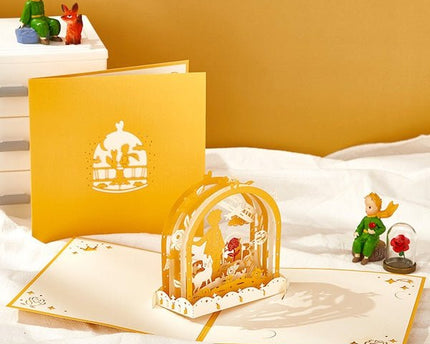 3D -kaart - Le Petit Prince Love Card voor vriendje