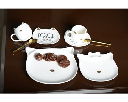 Gouden neuskat dessertplaat