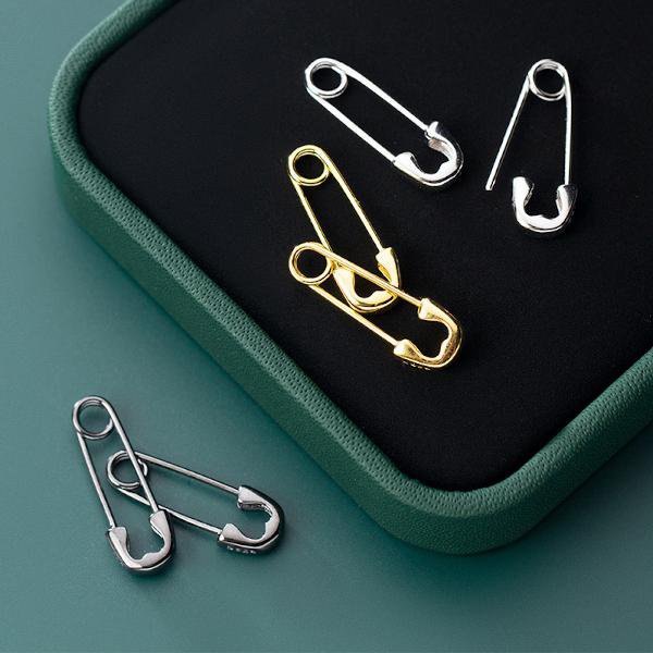 Unieke minimalistische paperclip-oorbellen - één paar
