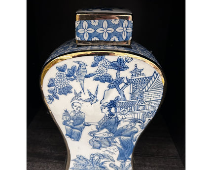Nieuwe Chinese stijl, oosterse Parijse Delfts blauwe porselein vazen/hoge stijl