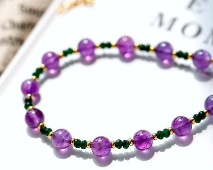 Amethyst Green Onyx kralen ketting n armband