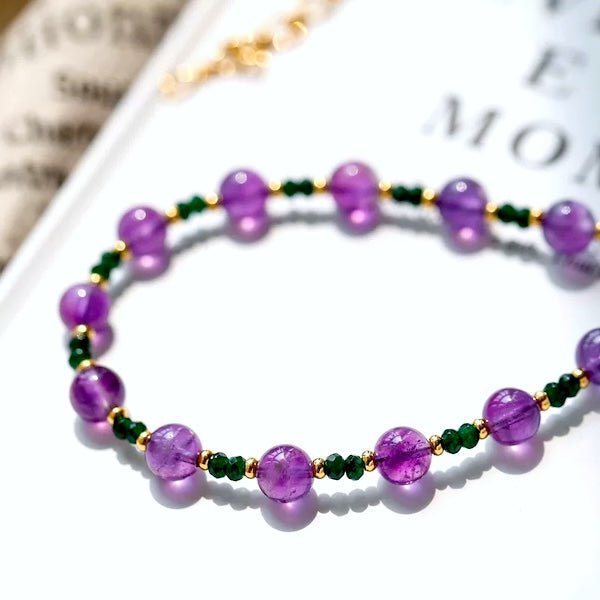 Amethyst Green Onyx kralen ketting n armband