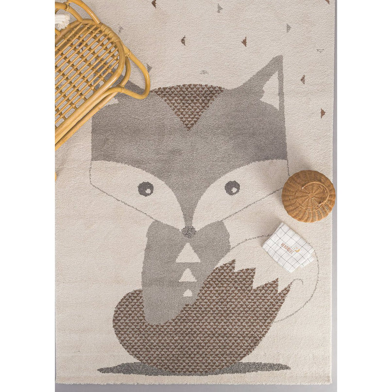 Zacht kindervloerkleed en FOX-design