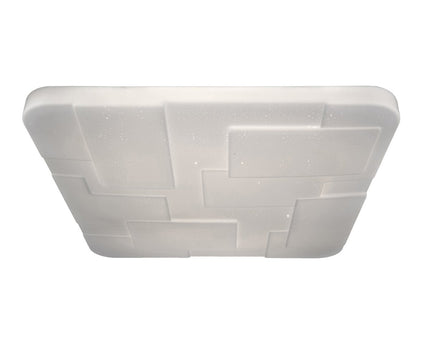 LED plafondlamp "Luxor" 54x54cm kristaleffect