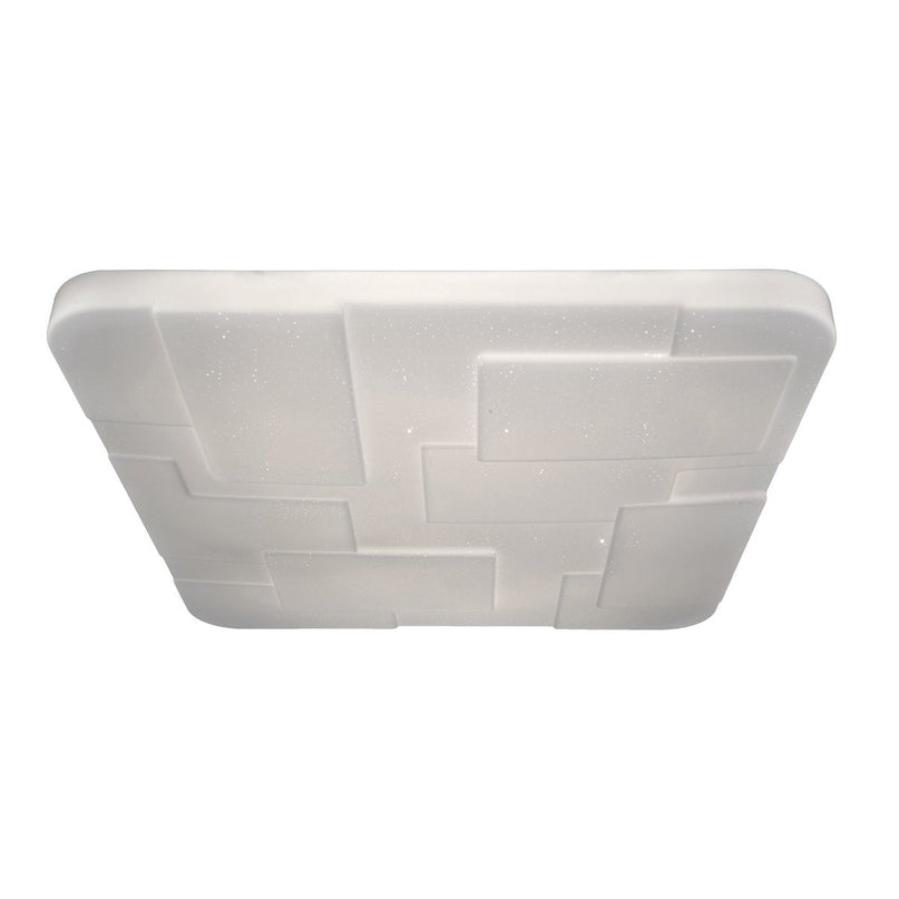 LED plafondlamp "Luxor" 54x54cm kristaleffect