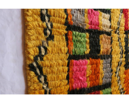 Zuiver wollen Marokkaans Berber halkleed 66 x 340 cm