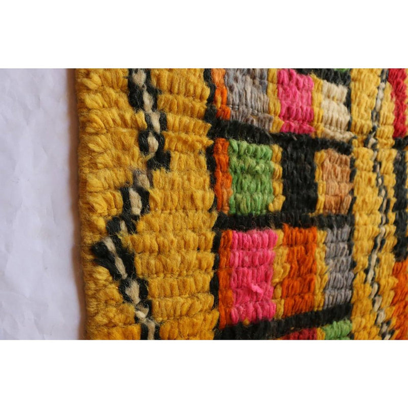 Zuiver wollen Marokkaans Berber halkleed 66 x 340 cm