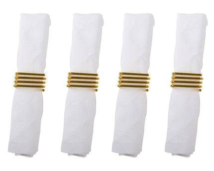 Set van 4 ronde van vierkante handdoeken